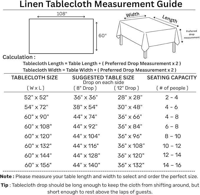 Solino Home Linen Tablecloth for Rectangle Tables 60 x 108 Inch - 100% Pure Linen Sunshine Yellow Table Cloth - Fete, Machine Washable Cloth Tablecloth