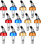 Automatic Measured Bottle Pourer - Quick Shot Spirit Measure Pourer Drinks Wine Cocktail Dispenser Home Bar Tools - 1oz/30ml (mix color 12 pack)