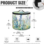 Iris Flower Pressure Cooker Storage Bag Air Fryer Carry Bag Whiite Flower Air Fryer Rice Cooker Slow Cooker Insulated Carrier Bag Zipper Closure Kitchen Small Appliance Dust Covers