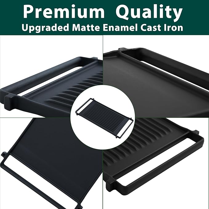 WB31X24998 WB31X24738 Stove Griddle Replacement Parts for GE Gas Stove Griddle Plate JXGRILL1 Reversible Cast Iron Griddle Pan Gas Cooktop JGS760SPSS JGBS66REK4SS GE Appliance Accessories 1 Pack