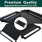 WB31X24998 WB31X24738 Stove Griddle Replacement Parts for GE Gas Stove Griddle Plate JXGRILL1 Reversible Cast Iron Griddle Pan Gas Cooktop JGS760SPSS JGBS66REK4SS GE Appliance Accessories 1 Pack