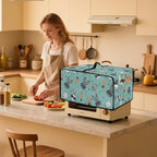 Easter Egg Bunny Carrot Print Toaster Oven Dust Cover Compatible with Most Toasters Ovens, Easter Decor Dust-proof Protector for Kitchen Small Appliance, (Medium-16.1*19.71*10 inches)
