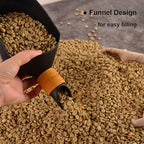 CAFEMASY Coffee Bean Shovel Scoop Commerical Coffee Beans Filling Scooper Plastic Coffee Bean Scale Measuring Scoop