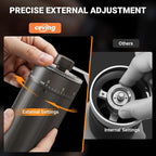 Mini Manual Coffee Grinder with 40 Adjustable Settings, Portable Hand Coffee Bean Mill with 30g Capacity, Conical Burr Coffee Grinder with Crank for Travel, Camping, Office, Espresso, Pour Over, etc