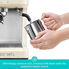 CASABREWS Ultra Espresso Machine with LCD Display, 20 Bar Espresso Maker with Powerful Milk Frother, Customizable Brewing Temperature, Barista-Level Latte and Cappuccino Machine for Home, Creamy