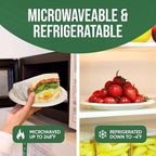 7 Inch Paper Plates 100 Pack - 100% Compostable Disposable Plates, Heavy Duty Dessert Plates, Biodegradable Sugarcane Plates for Party (Microwavable, Oil/Water Proof, Eco-Friendly, Brown)