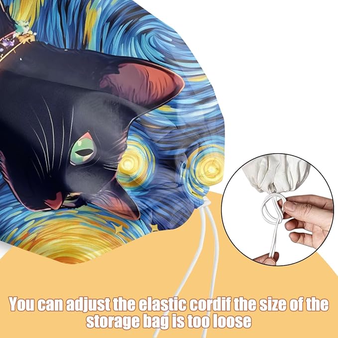 Sky Cat Plastic Bag Holder, Wall Mount Grocery Bag Holder, Plastic Storage bag, Pull Rope Free Adjustment, Plastic Bag Holders for Grocery Bags, Plastic Bag Dispenser for Home Kitchen
