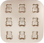 Hemoton Bear Madeleine Cookie Mold Nonstick Carbon Steel Mini Baking Pan for Oven Pastry Mold Cute Bear Shape for Cookies Cakes and Chocolates