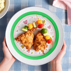 12 Pcs Plastic Paper Plate Holders,10.5 Inch Reusable Paper Plate Holders for 9 Inch Round Plates,Papers Plates Dispenser with Snap in Grooves for Picnic,Party,Dinner,BBQ(Assorted Colors)