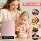 Food Scale, 11lb Digital Kitchen Scale Weight Grams and Ounces for Baking, Cooking and Meal Prep, 1g / 0.1oz Precise Graduation with 6 Units and Tare Function, LCD Display & Stainless Steel
