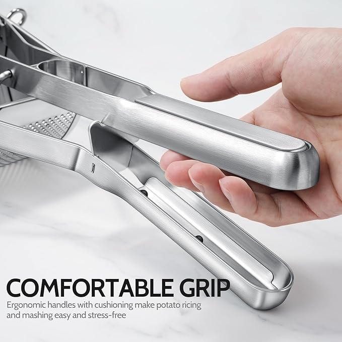 Potato Ricer, Sopito Stainless Steel Potato Masher for Commercial and Home Use (Pack of 2)
