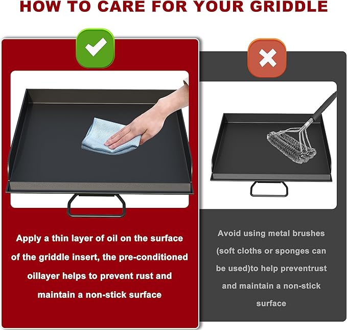 Universal Flat Top Griddle for Camp Chef, 14" x 16" Fry Griddle Pan for Camp Chef EX280LW YK60LW EX90LW EX60LW SB30D EX60FP DB60D EX60P EX60B