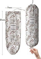 Hglian Grocery Plastic Bag Holder,Watercolor Leaves Plastic Bags Organizer Shopping Bags Storage,Farmhouse Home Kitchen Decor,Gifts for Women