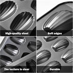 8pc Nonstick Madeleine Pan for Baking, 12-Cavity Shell Shape Cake and Cookie Mold Tray, Carbon Steel Cookie Molds, Send Goods from Local Warehouse (8 PC)