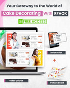 RFAQK 74 PCs Icing Piping Bags and Tips Set, Cake Decorating Kit with 48-Numbered Piping Tips, 20+1 Pastry Bags for Cookie Cupcake Cake Decoration, with Booklet and E-book (Pink)