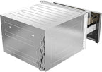 KoolMore 24 Inch Stainless-Steel Microwave Drawer with 1.2 cu. ft. Capacity, 1000W Power with 10 Custom Cooking Levels, Memory, and Timer Functions, Wall-Mounted with Flat Bottom (KM-MD-1SS)