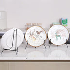 6 Pack Upgraded Plate Display Stands, 8 Inch Anti-Slip Iron Photo Holder Stands Book Display Stands, Compatible 8 to 12 Inch Decorative Plates, Picture Frames and Artworks