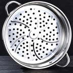 BinaryABC Stainless Steel Dumpling Steamer Basket for Pot,26cm Steamer Insert for Food Veggie Rice Noodle Roll (10.23INCH)
