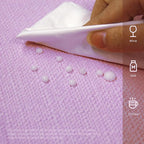 BALCONY & FALCON Rectangle Tablecloth Washable Wrinkle Resistant and Water Proof Table Cloth Decorative Linen Fabric Tablecloths for Dining Parties Kitchen Wedding and Outdoor Use (Lavender, 55x70)