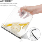 PANTRYSTAR Airtight Food Storage Containers with Lids, 7 PCS BPA Free Kitchen Canisters for Spaghetti, Pasta, Dry Food, Flour and Sugar, Plastic Canisters for Pantry Organization and Storage
