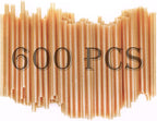 5 Inch 600pcs Biodegradable Cocktail Straws Made from Sugarcane Fiber A CompostableSturdy Drinking Straws for Hot and Cold Drinks Not Foggy Packed by 200 Count per box(3 packs)