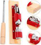 UKCOCO Mechanical Walnut Nutcracker Tool Multi-function Walnut Opener Plier with Red Handle Household Nut Shell Opener and Nuts Kitchen Specialty Gadget for Easy Shell Breaking