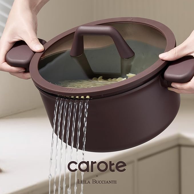 CAROTE 31PCS Pots and Pans Set, Nonstick Cookware Set Kitchen Non Stick Induction Titanium Cookware Non-toxic Granite Cooking set, PFOA Free