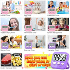 Antonki 2 Pack Digital Timer for Kids, Magnetic Countdown Kitchen Timers for Cooking, Egg, Classroom, Teacher, Exercise, Study, Oven - Battery Included