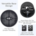 Elevate Anti-Splash Cup Riser Accessory for most Keurig K-cup, Cuisinart Single Serve, and other Coffee Makers, Adjustable for Cup Size and Drip Tray Type (Black with Black Base)