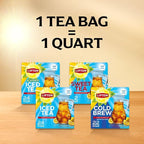 Lipton Unsweetened Iced Tea Bags, Family Size Zero Calories, 144 Total Tea Bags (24ct - Pack of 6)