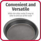 GoodCook 9-Inch Round Nonstick Cake Pan Set (2-Pack) – Heavy-Duty Carbon Steel Bakeware with Easy-Clean Non-Stick Coating – Oven & Dishwasher Safe Baking Pans for Layer Cakes, Cheesecakes, and More