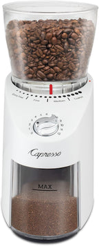 Capresso Infinity Plus Conical Burr Grinder, White