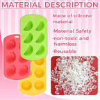 3 Pack 3D Watermelon/Lemon/Strawberry Silicone Mold, Fruit Snack Molds for Candy Chocolate Gummy Making, Non-Stick Baking Mold for Jelly Soap Ice Cube Fondant