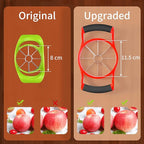 Newness Apple Slicer Corer, 8-Slice [Large Size] Premium Apple Slicer Corer, Cutter, Divider, Wedger, Stainless Steel Easy Grip Fruit Slicer with Sharp Blade for Apples, Pears and More, Red