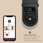 Keurig K-Café SMART Single Serve Coffee Maker with WiFi Compatibility, Latte and Cappuccino Machine with Built-In Frother, 6 Brew Sizes, Black