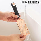 COOK WITH COLOR Kitchen Gadget Set Copper Plated Stainless Steel Utensils with Soft Touch Handles, Copper Black, 7 Pieces