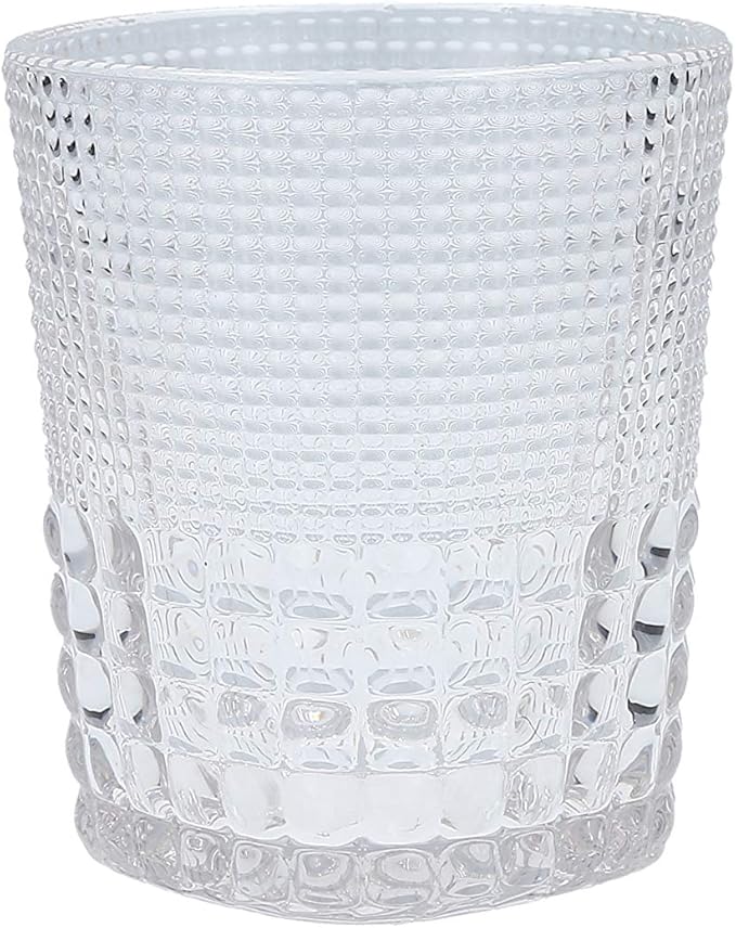 Fortessa Malcolm Double Old Fashioned Cocktail Glass 6 Pack, 11.5-Ounce, Clear