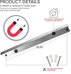 Modern Innovations 16 Inch Stainless Steel Magnetic Knife Bar with Multi-Purpose Functionality as a Knife Holder, Knife Strip, Magnetic Tool Organizer, Art Supply Organizer & Home Organizer