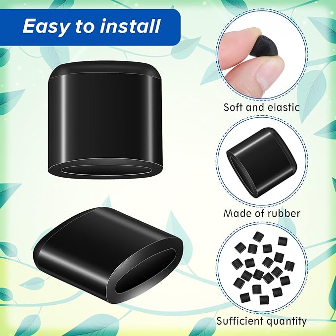 20Pcs Silicone Air Fryer Replacement Parts, Air Fryer Rubber Bumpers Silicone Tray Rubber Non-Scratch Protective Covers Tip Air Fryer Accessories Protective Covers for Air Fryer Grill Pan