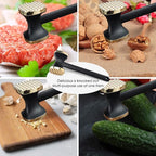 Kitchen Meat Tenderizer - Heavy Duty Manual Hammer Mallet Tool,Meat Hammer Used for Steak, Chicken, Fish，Meat Pounder With Comfort Grip Handle