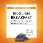 Twinings English Breakfast Loose Tea Tins, 7.05 Ounce Tins (Pack of 6), Smooth, Flavourful, Robust Black Tea Leaves, Caffeinated, Enjoy Hot or Iced