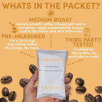 Snickerdoodle Flavored Ground Coffee Packs – 2oz Pre-Measured Medium Roast for 12-Cup Drip Makers | Low Acid Mold-Free Gourmet Single-Pot Pouches | 36 Count by Sarasota Coffee