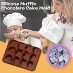 Joyeee 1 Pcs Animal Chocolate Mold, Owl Candy Mold Silicone Jello Mould for Kids, Small Silicone Molds for Candy Making, DIY Homemade Gummy, Ice, Pudding, Chocolate, Soap, Wax Melt etc