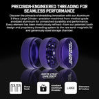 Santa Cruz Shredder Metal Herb Grinder Knurled Top for Stronger Grip 3-Piece Large 2.7" (Purple)