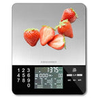 Food Scale with Nutritional Calculator, Calorie Scale, Kitchen Scales Digital Weight Grams and Ounces, for Meal Prep, and Weight Loss, Units in Lbs, Grams, Ounces, Batteries Included
