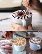 Milk Frothing Pitcher, 20oz Stainless Steel Milk Frother Cup Steaming Pitcher, Cappuccino Espresso Accessories Coffee Bar Barista Tools, Metal Steamer Cup Milk Jug with Latte Art Pen, Matte Steel