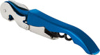 True Truetap Double Hinged Waiter's Corkscrew Wine Opener, Stainless Steel Wine Bottle Opener with Built In Foil Cutter, Home Bar Tools, Bar Cart Accessories, Wedding Gifts, Set of 1, Metallic Blue