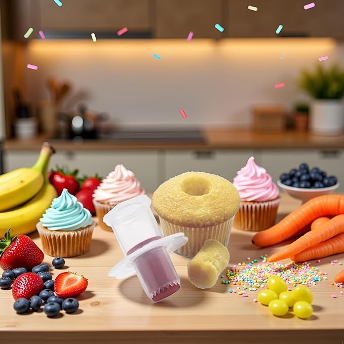Random Color Cupcake Corer Decorating Divider Pastry Corer Model Cake Filler Corers Corers and Pitters Fruit and Vegetable Tools