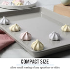 Martha Stewart Gallen 13 x 9 Inch Nonstick Carbon Steel Cookie Sheet – Cool Grey, Durable Bakeware for Even Baking and Easy Cleanup