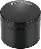 2" Grinder, Screen-Free, 3-Piece 4-Part Design, Zinc Alloy Grinder for Kitchen Spice, Black